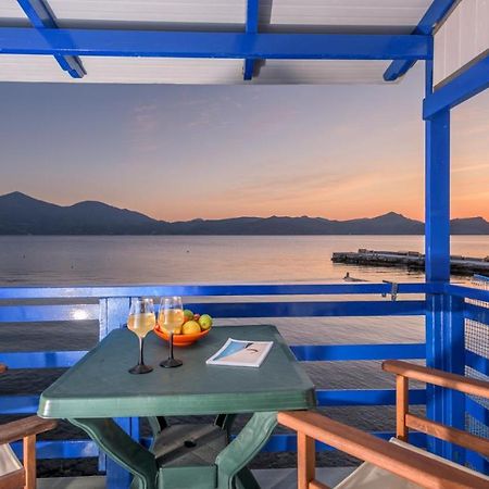 Blue Traditional Boathouse In Klima Klima  Exterior photo