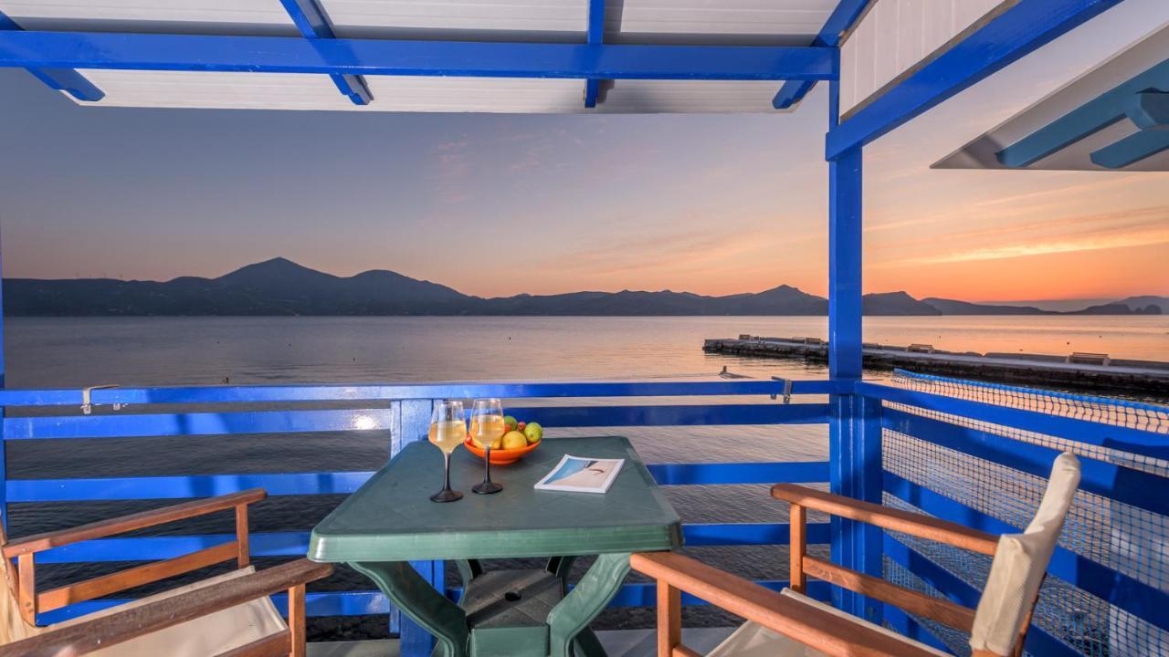Blue Traditional Boathouse In Klima Klima  Exterior photo