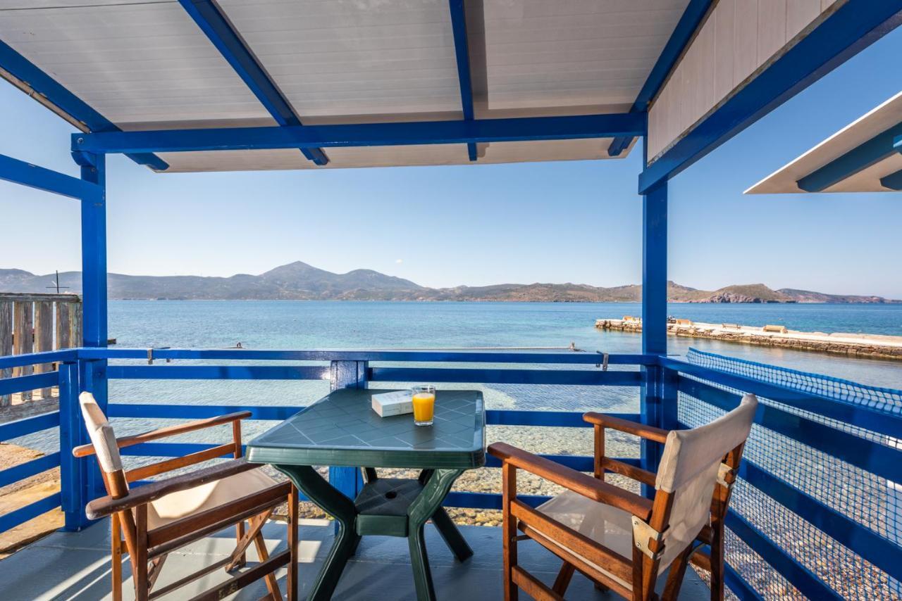 Blue Traditional Boathouse In Klima Klima  Exterior photo