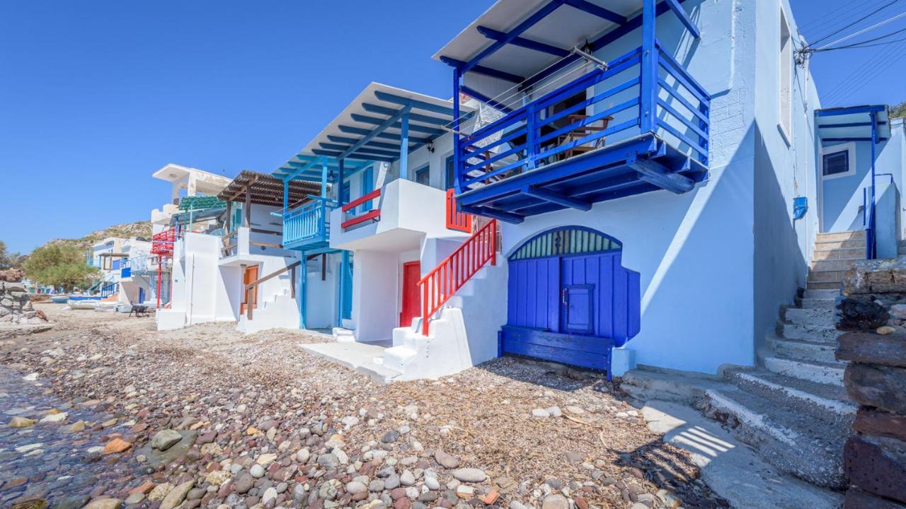 Blue Traditional Boathouse In Klima Klima  Exterior photo